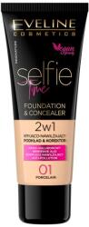 Eveline Cosmetics Alapozó-korrektor - Eveline Selfie Time Foundation & Concealer 02 - Ivory