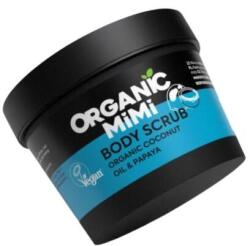 ORGANIC MIMI Kókuszdió és papaya testradír - Organic Mimi Body Scrub Coconut & Papaya 120 g