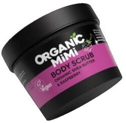 ORGANIC MIMI Shea és málna testradír - Organic Mimi Body Scrub Shea & Raspberry 120 g