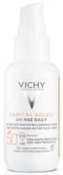 Vichy Súlytalan fényvédő folyadék az arcbőr fotoöregedés jelei ellen univerzális színező pigmenttel, SPF 50+ - Vichy Capital Soleil UV-Age Daily 40 ml