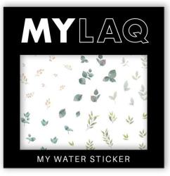 MylaQ Körömmatricák, Zöld levelem - MylaQ My Water Sticker My Green Leaf