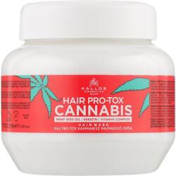 Kallos Hajmaszk kendermagolajjal, keratin- és vitaminkomplexummal - Kallos Cosmetics Hair Pro-Tox Cannabis Mask 500 ml