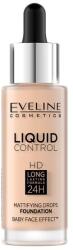 Eveline Cosmetics Mattító hatású alapozó - Eveline Cosmetics Liquid Control HD Mattifying Drops Foundation 025 - Light Rose