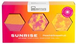 IDC Institute Fürdőbombák Cocktail, sunrise, peach & grapefruit - IDC Institute Bath Bombs 3 x 35 g