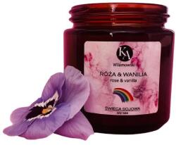 KaWilamowski Zapachowa świeca sojowa Róża i Wanilia - KaWilamowski Rose & Vanilla 100 ml