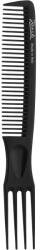 Janeke Hajfésű tuoírozáshoz, fekete - Janeke Professional Wide-Teeth Comb With Picks