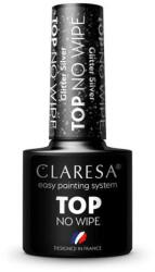 Claresa Köröm fedőréteg ragacsos réteg nélkül - Claresa Top Coat No Wipe Glitter Blue