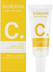 Soraya Világosító krém+vitaminos szérum 2 az 1-ben - Soraya Beauty Alphabet Vitamin C + Resveratrol 30 ml