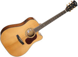 Cort Gold DC6 Natural - Teljesen tömörfa test - deluxe félkemény tokkal!