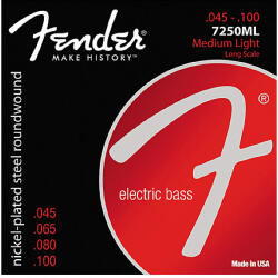 Fender 7250ML Nickel-Plated Steel Roundwound 45-100