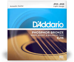 D'Addario EJ16 foszforbronz 12-53