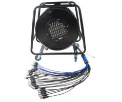 Robust SB244K30D 28 - 24/4 csatornás 30 méter kábeldobra szerelt stagebox
