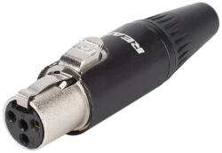 Rean by Neutrik RT4FC-B 4-pólusú TINY XLR csatlakozó