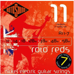 RotoSound R11-7 Roto Reds Nickel Medium 11-58 - 7 húros