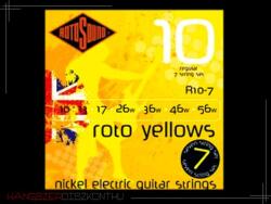RotoSound R10-7 Roto Yellows Nickel Regular 10-56 (7-húros)