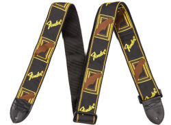 Fender Monogrammed Black/Yellow/Brown gitárheveder
