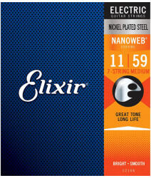 Elixir 12106 NanoWeb 7-String Medium Electric 11-59 (7-húros)