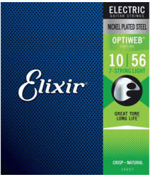 Elixir 19057 OptiWeb 7-String Light Electric 10-56 (7-húros)