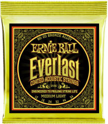 Ernie Ball 2556 Everlast Coated Bronze Medium Light Acoustic 12-54