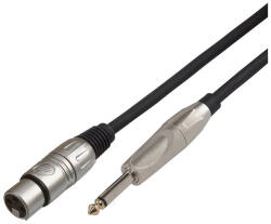 Soundsation BMCJX-5BK XLR mama - 6, 3 mono Jack mikrofonkábel - 5 méter