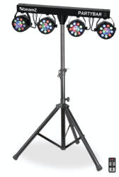 BeamZ Partybar3 4x PAR + 4x Magic Ball DMX fényeffekt szett
