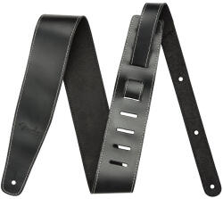 Fender Broken-In Leather Black fekete bőr gitárheveder