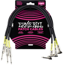 Ernie Ball 6076 patch kábel - 46 centiméter - fekete