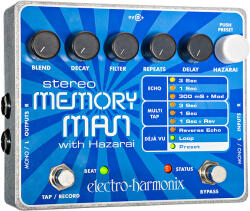 Electro-Harmonix Stereo Memory Man with Hazarai effektpedál - hangszerdiszkont