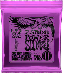 Ernie Ball 2620 7-String Power Slinky Nickel 11-58 (7-húros)