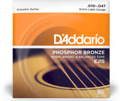 D'Addario EJ15 foszforbronz 10-47