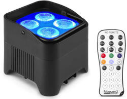 BeamZ BBP94W 4x12W akkumulátoros reflektor - IR távirányítóval