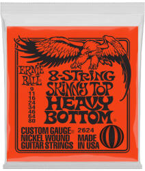 Ernie Ball 2624 8-String Skinny Top Heavy Bottom Nickel 9-80 (8-húros)