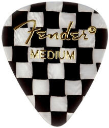 Fender 351 Shape Checker Board Celluloid gitárpengető - medium