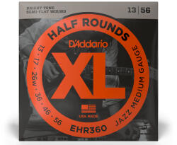 D'Addario EHR360 Half Rounds Jazz Medium 13-56