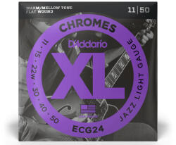 D'Addario ECG24 Chromes Flat Wound köszörült 11-50