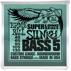 Ernie Ball 2850 Nickel Wound Hybrid Slinky Super Long Scale 5 String Bass 45-130