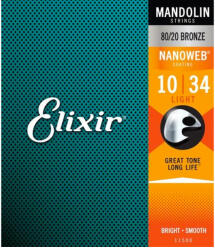 Elixir 11500 NanoWeb Light Mandolin 80/20 bronz 10-34