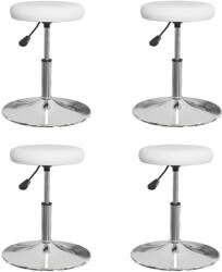 vidaXL 4 db fehér műbőr étkezőszék (3085578) - balena