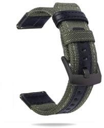 HelloMe Trade Kft Nylon és bőr óraszíj - okosóra nylon és bőr pótszíj 20/22mm