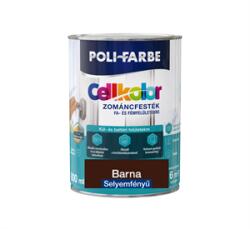 POLI-FARBE Cellkolor selyemfényű zománcfesték barna 0, 8 L (2030104005)