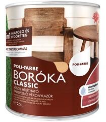 POLI FARBE Boróka classic vizes vékonylazúr vörösfenyő 2, 5L (1880)