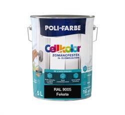 POLI-FARBE Cellkolor mf. zománc Fekete RAL 9005 5L (2030101049)