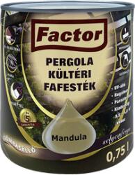 Festék Bázis Factor Pergola kültéri fafesték mandula 0, 75 L (805)