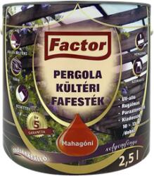 Festék Bázis Factor Pergola kültéri fafesték mahagóni 2, 5 L (266)