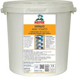 MESTER Mester esőálló akril festhető fehér 10 kg (QEAKR10)