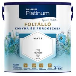 POLI FARBE Platinum Foltálló falfesték Konyha és fürdőszoba F10 2, 5 L (1010107003)