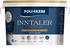 POLI FARBE Inntaler Premium latex beltéri falfesték fehér 8 L (1020101028)