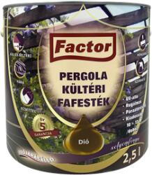 Festék Bázis Factor Pergola kültéri fafesték dió 2, 5 L (260)