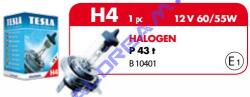 Tesla Halogén Izzó H4 12V 60/55W P43t - Tesla - (B1040112VH4)