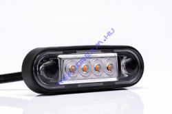 Fristom Külső dekor világítás 4 LED-es tiszta üveges SÁRGA, 12-36V, 84x28 SÁRGA FT-70 Z (FT-073ZLED) - jarmulampa